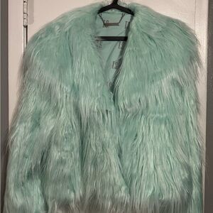 Taylor Swift TLOAS Mint Faux Fur Coat XL/2XL